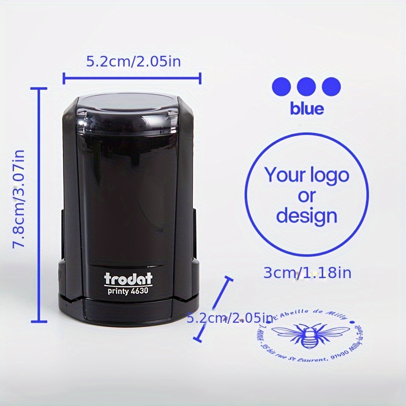 TEMU Customized Portrait Stamps Customized Personal Logo Stamps Logo High Quality Self-inking Stamps
