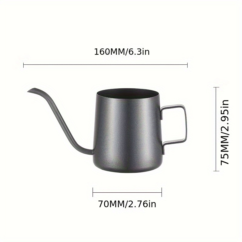 Espresso Pour Over Kettle Gooseneck Stainless Steel Wooden Handle Coffee Pot  Swan Neck Kettle Coffee Maker Cafe Ware Accessories