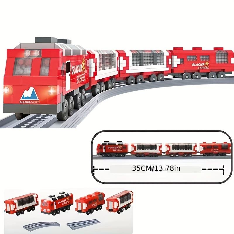 Extra-long Train Track Model Small Particle Building Blocks Set  (150PCS/Dynamic Version)