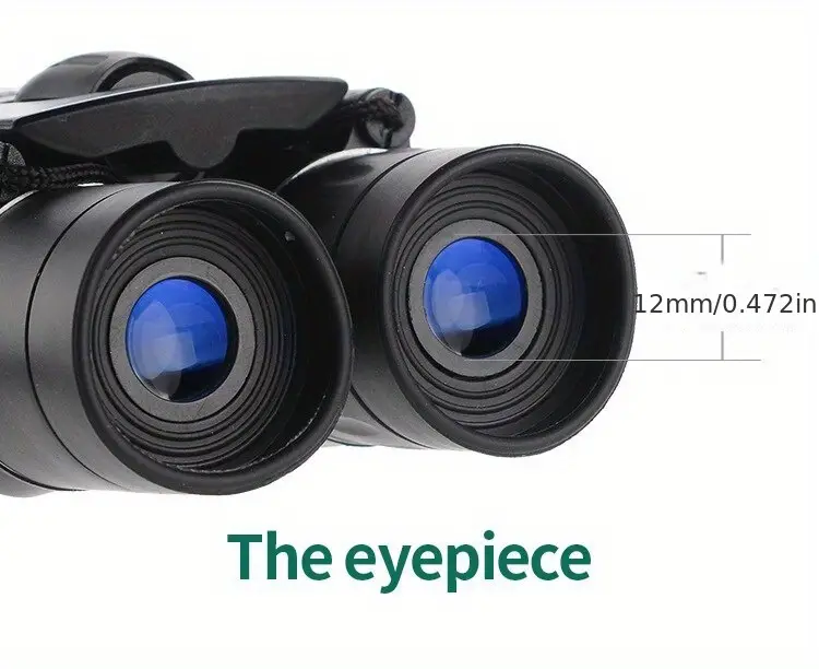 100x25 hd binoculars foldiable bak4 mini telescope long distance viewing for hunting sports outdoor camping trip details 1