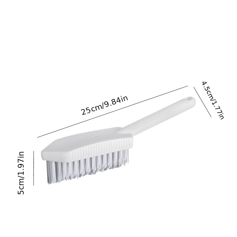 1pc Bathroom Brush; Tile Corner Crevice Brush; Multifunctional Cleaning  Brush; Floor Drain Brush 9.06x4.13