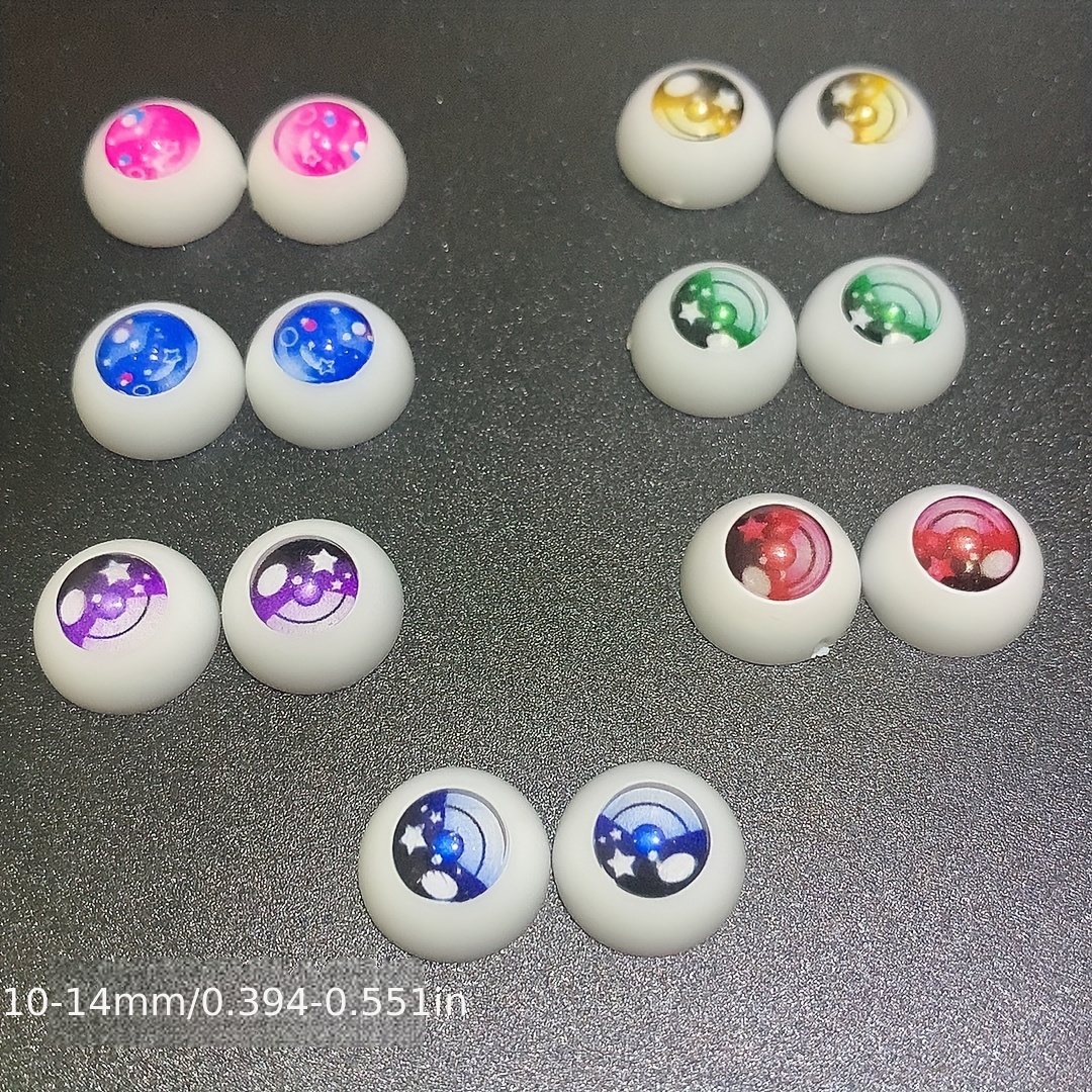 Doll Eyes Diy Doll Crafts Semi circular Plastic Eyes - Temu