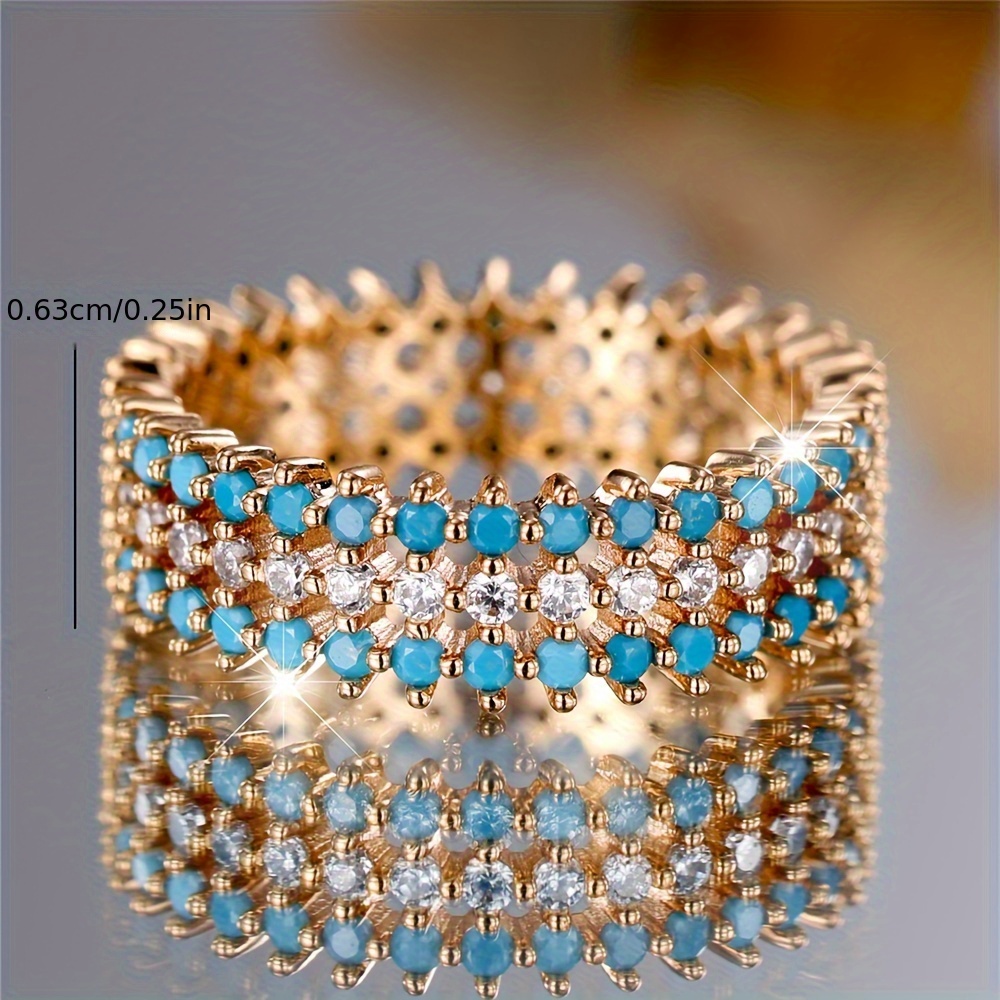 Luxury Synthetic Cubic Zirconia Women's Engagement Ring
