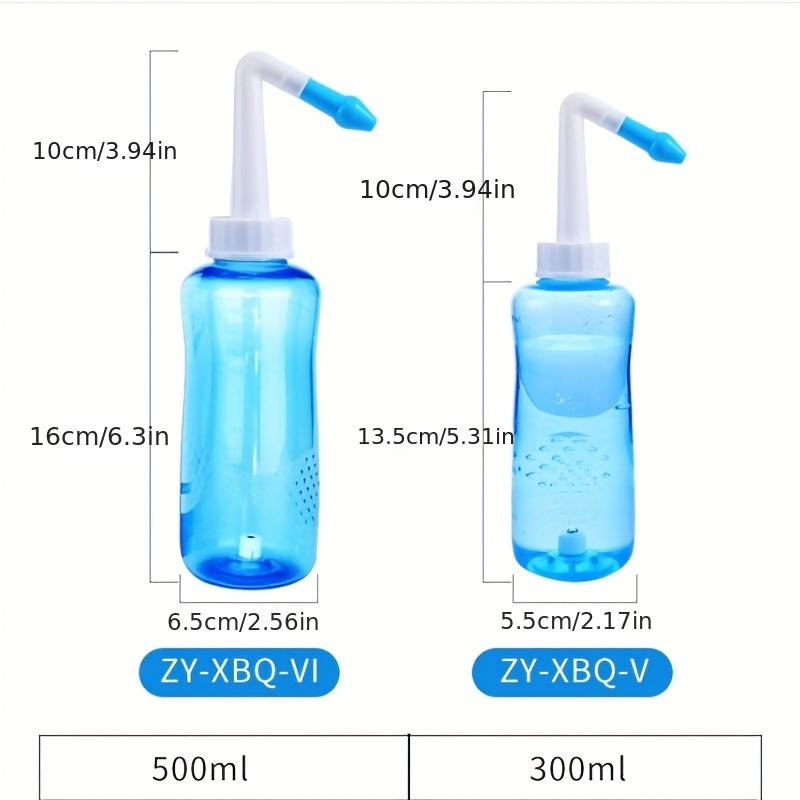 Nasal Rinse, Neti Pot, Nasal Irrigation Wash Bottle 300ml, Sinus