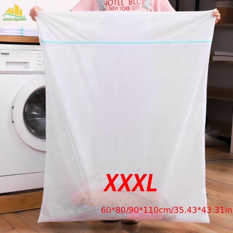 

Extra-large Mesh Laundry Bag For - , Anti-deformation Clothing Protector With Zipper Lock, 23.62" X " / 35.43" .31, Large Laundry Bag, Blanket Curtain, Dobi Size, Besar, Laundry Bags