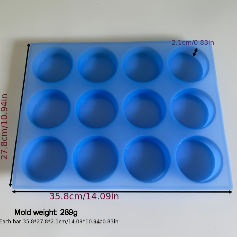 12 Bar Round Silicone Mold