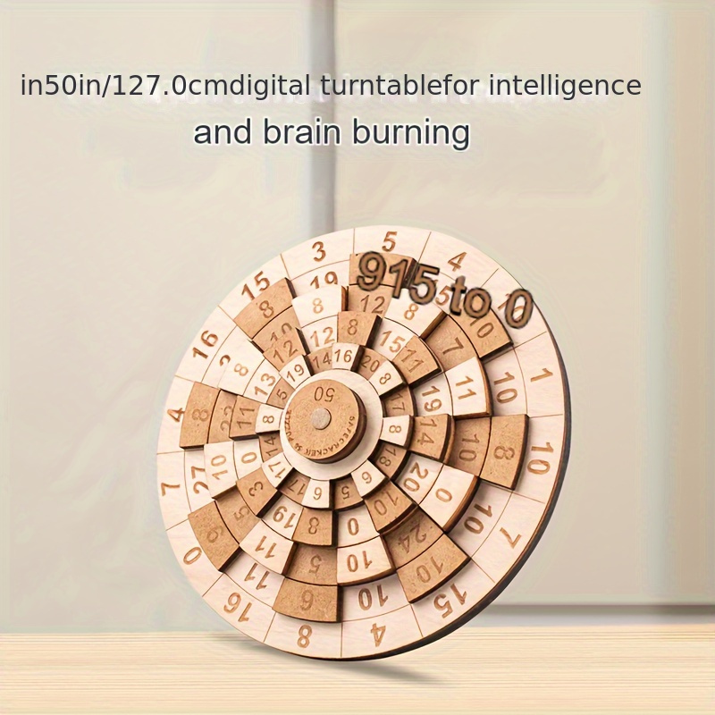 

Wooden 50 High-difficulty Brain-burning Puzzle Number Turntable Puzzle Level 10 Machine Puzzle