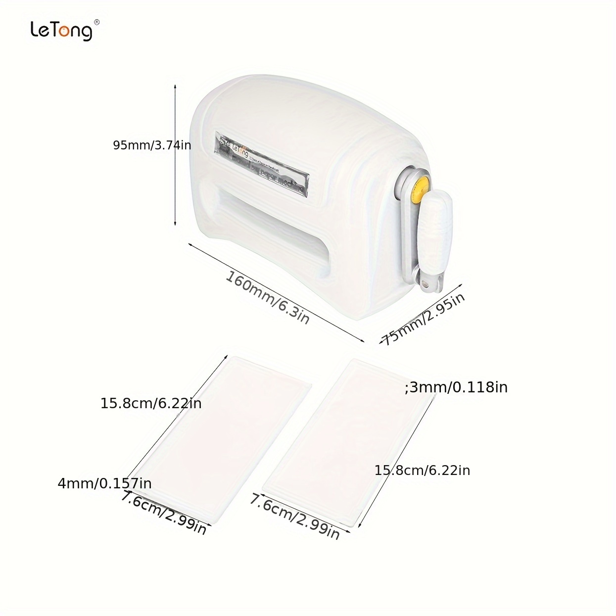 

Letong Portable Die-cutting & Embossing Machine Set - Manual, No Battery Needed, Durable Pc Material For Diy Card Making And Crafts