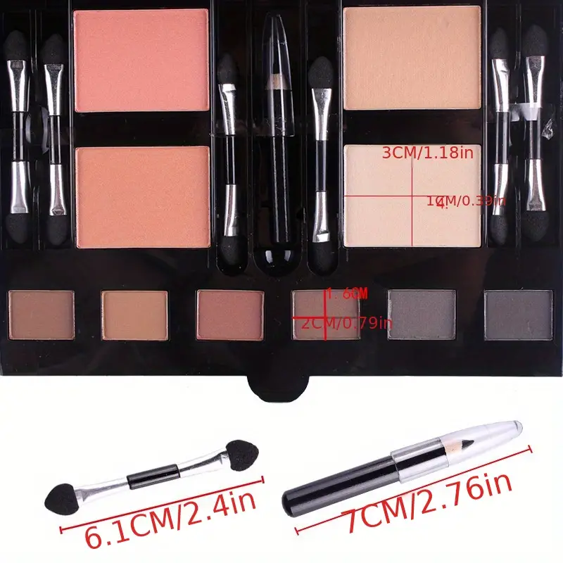 180 colors piano eyeshadow palette set blush contouring makeup palette matte shimmer foundation powder cosmetics set details 1