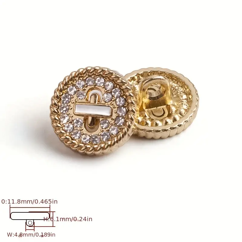 Small Buttons, Metal Buttons, Light Luxury, Cuff Buttons, Sweater