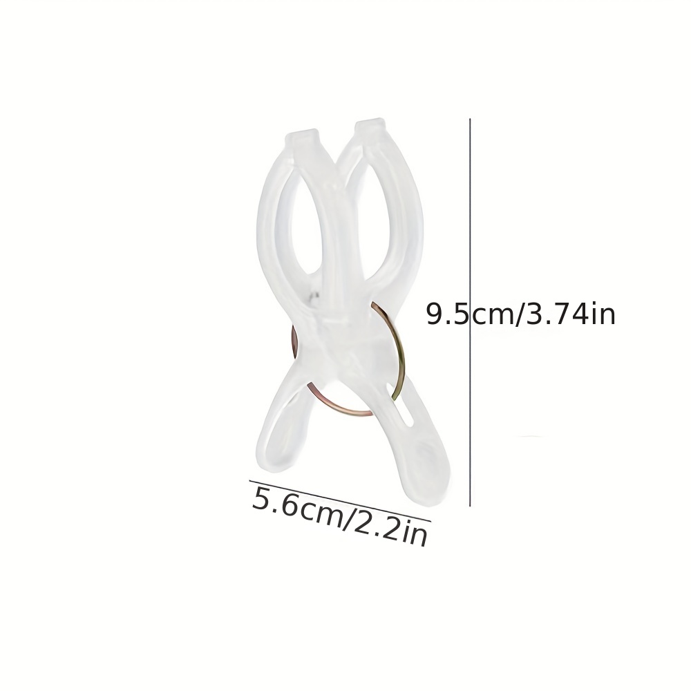 Yongilan Beach Towel Clips - 8 Piece Windproof Chair Clips, Extra Large, Non-Slip & Non-Marking For Pool, Cruise, Beach - View #3