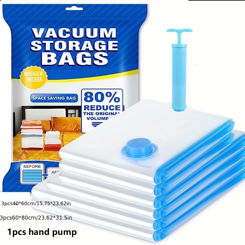 Vacuum Storage Bags Space Saving Closet Organizer Empty 80% - Temu