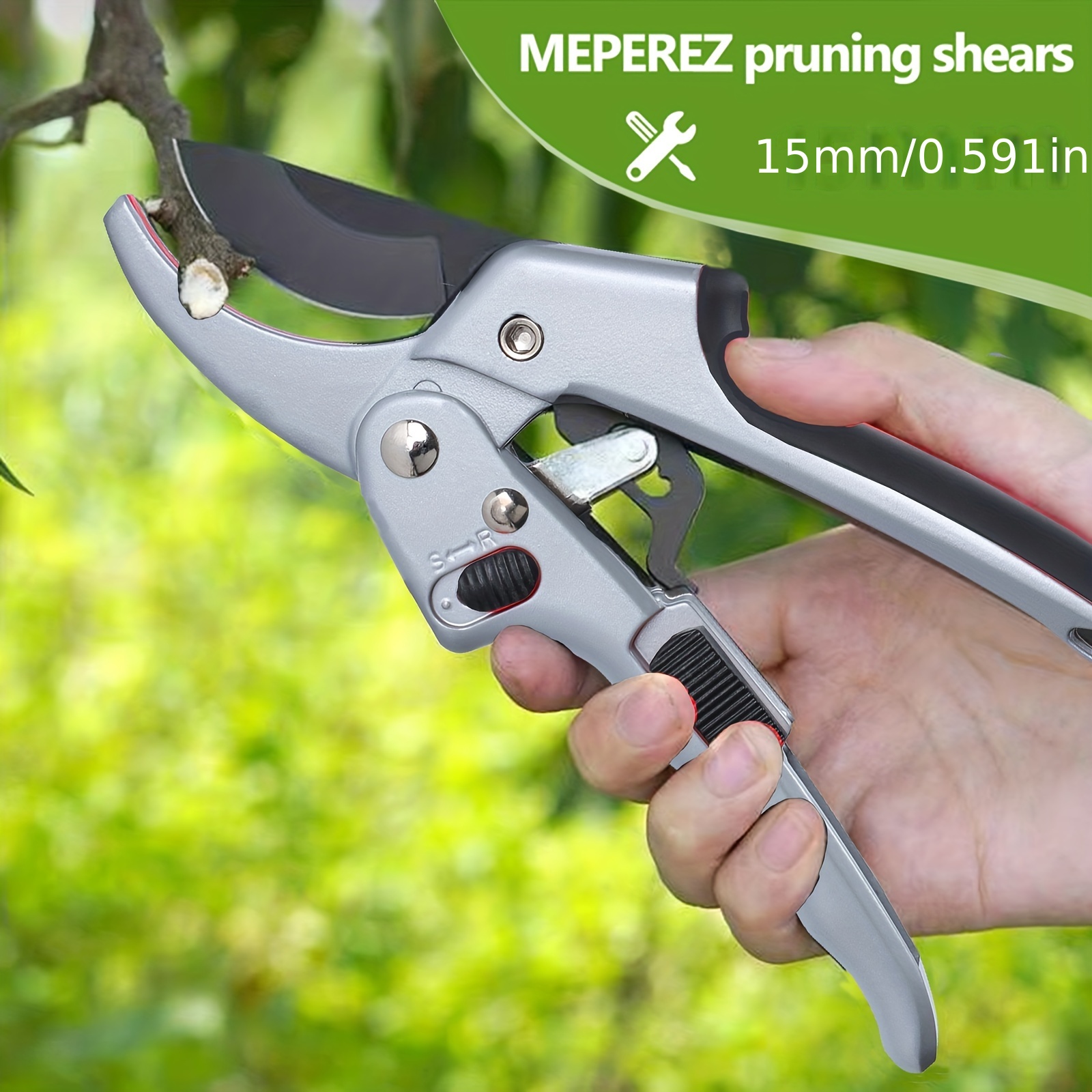 Garden Clippers Strong Pruning Shears Ratchet Pruning Shears - Temu