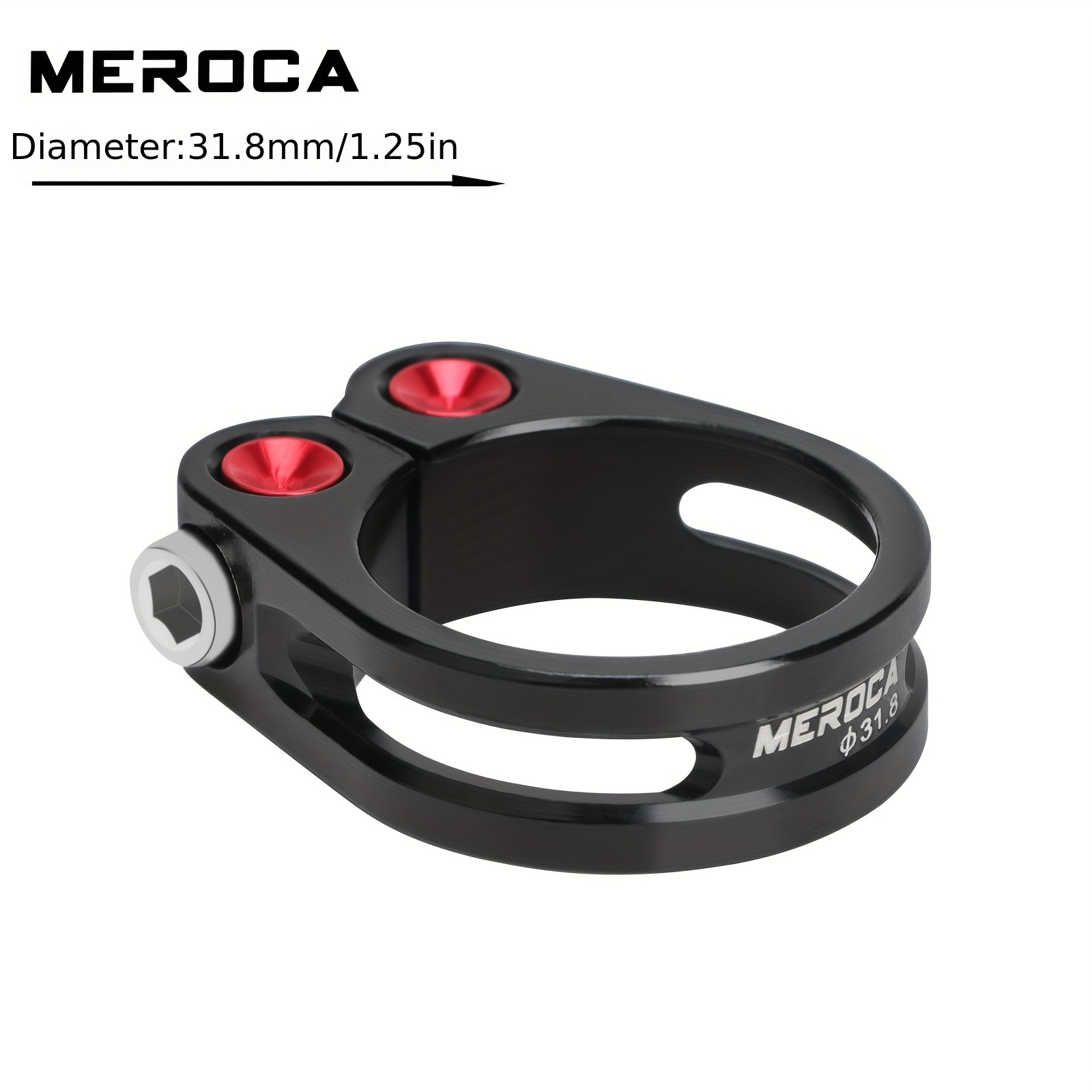 Meroca Seatpost Clamp Hollow Locking Fixed Lock Ring Seat Tube Bicycle Parts 31.8 34.9mm