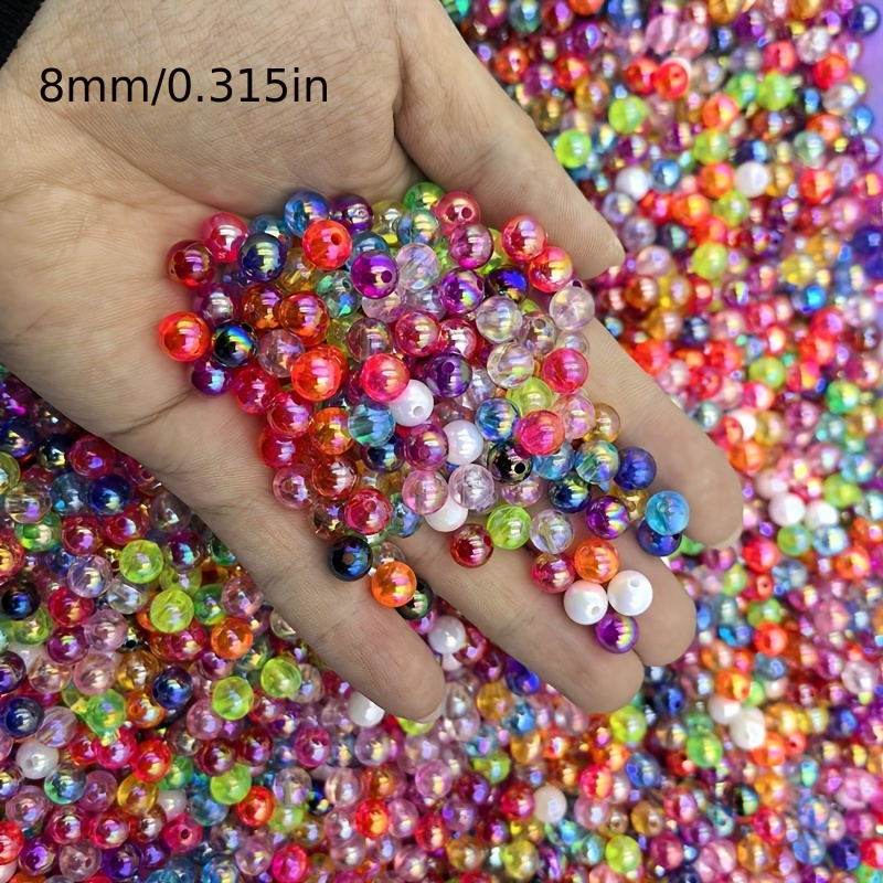50 Cuentas Acrílicas De Gelatina De Imitación De Piezas, Cuentas