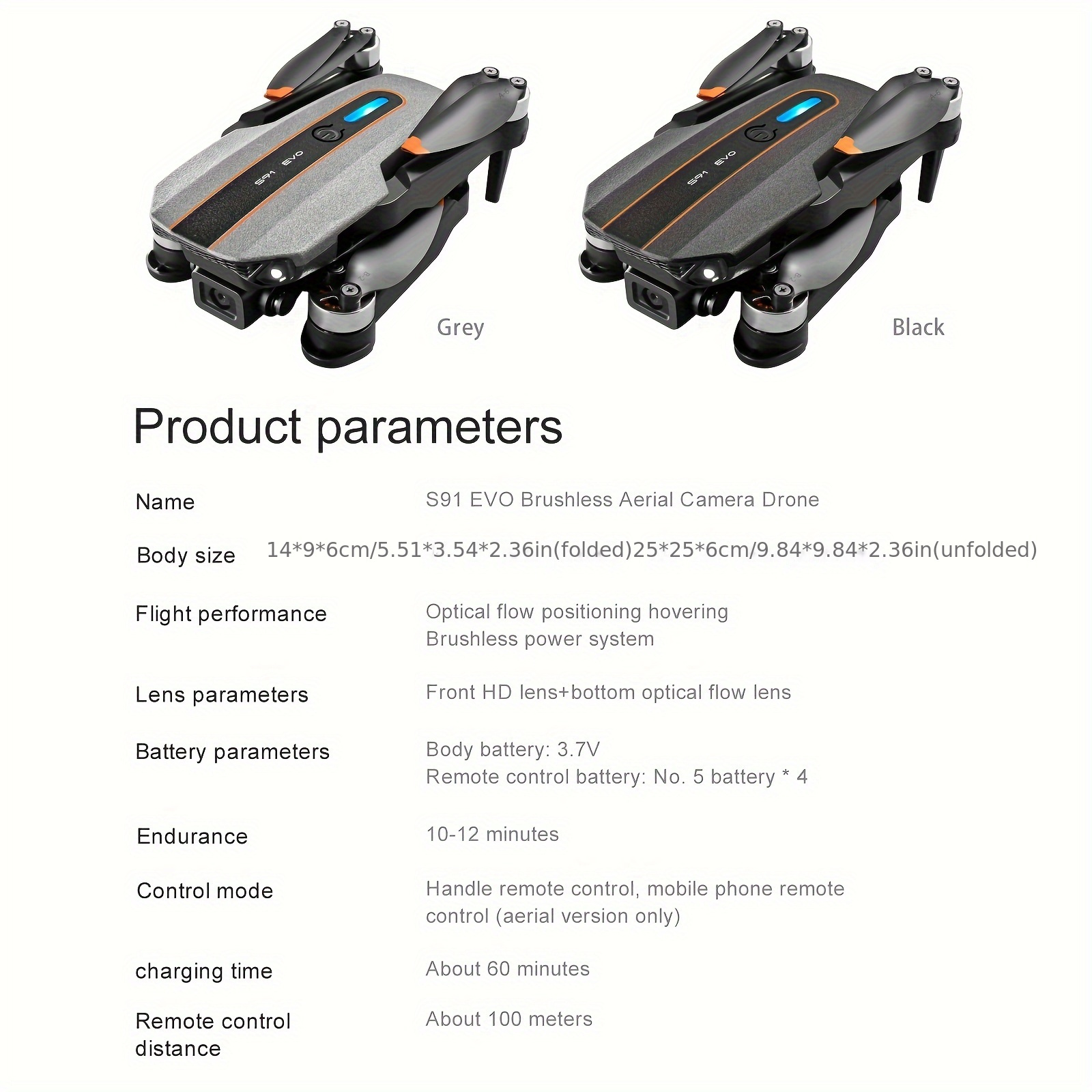 s91 remote remote control drone with hd dual camera adjustable headless mode track flying one key surround smart follow brushless motor drone self with optical flow positioning function details 17