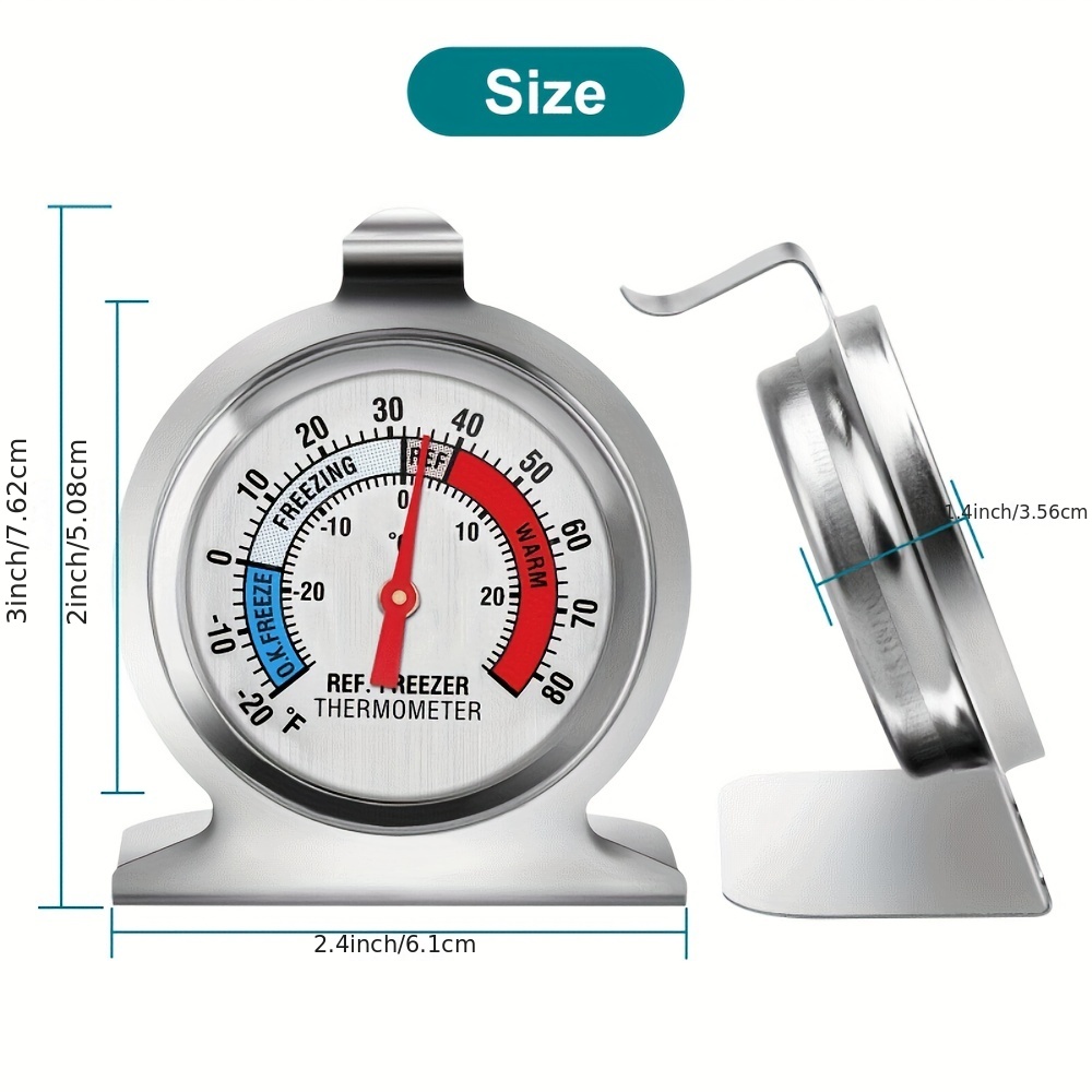  Refrigerator Freezer Thermometer Fridge Refrigeration  Temperature Gauge Home Use -30℃～30℃Kitchen Tools Termometer Digital : Home  & Kitchen
