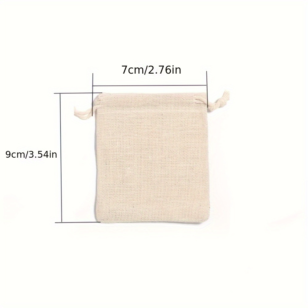 TEMU 5/10pcs/pack Burlap Drawstring Bags Wedding Gift Bags Small Gift Bags Jewelry Bags Accessories