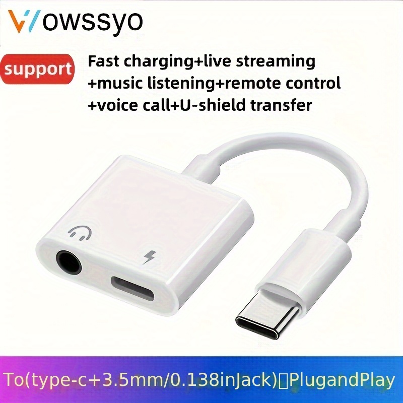 Usb Cable 12 Pro Max Aux Cord Iphone 12 Type-C USB Audio Adapter