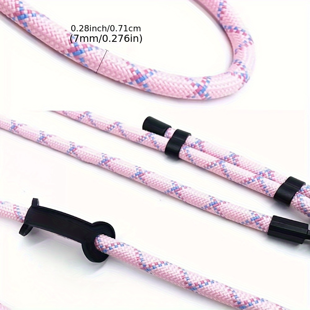 

150cm Adjustable And Detachable Outdoor Shoulder Bag Phone Lanyard With Carabiner Clips - Durable Nylon Material