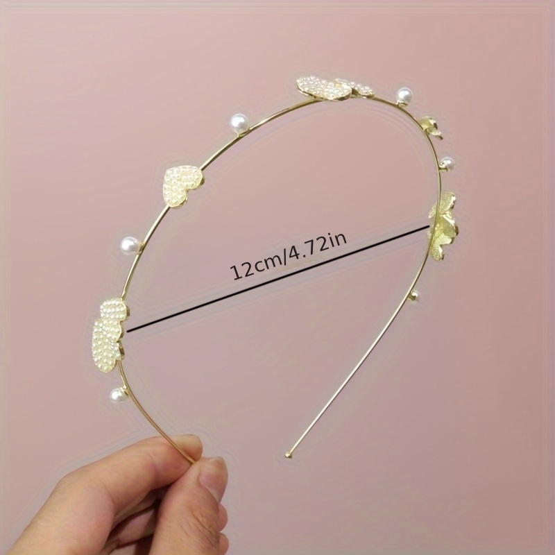 Simple Pearl Hairband Versatile Non slip Head Hoop Elegant - Temu