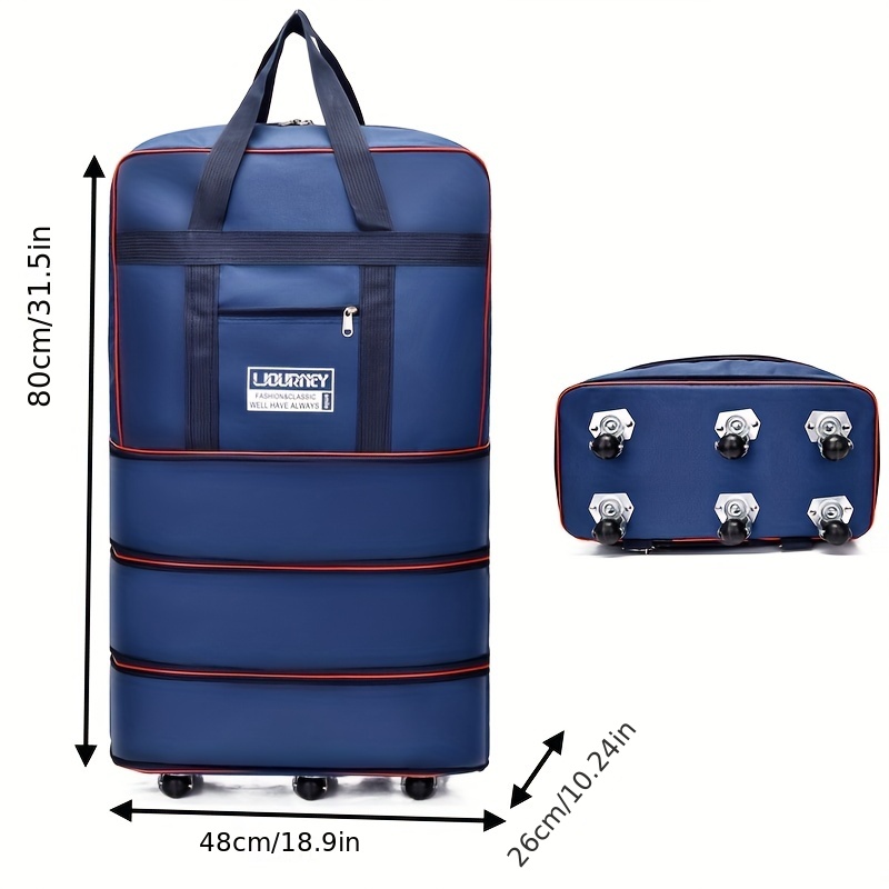  Easy Pack Maleta durable del equipaje con ruedas de la bolsa de  lona de 30 capacidad azul 60 libras : Deportes y Actividades al Aire Libre