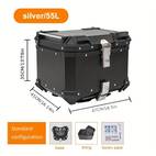 motorcycle metal box motor plain 45l motorbike trunk aluminium alloy tail box baggage luggage accessories parts manufacturer factory mill high quality motorcycle parts stocks customized forlocomotive surface waterproof