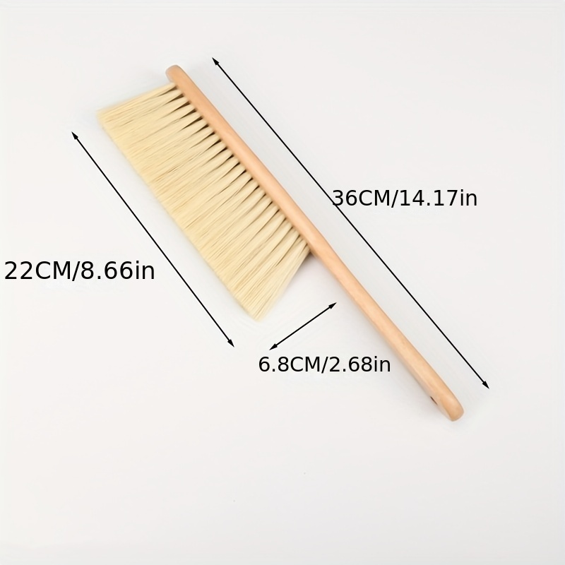 Hand Broom, Dust Brush, Horse Hair Brush with Wood Handle, Duster for  Counter, Bench, Car, Furniture, Bed, Woodworking Cleaning