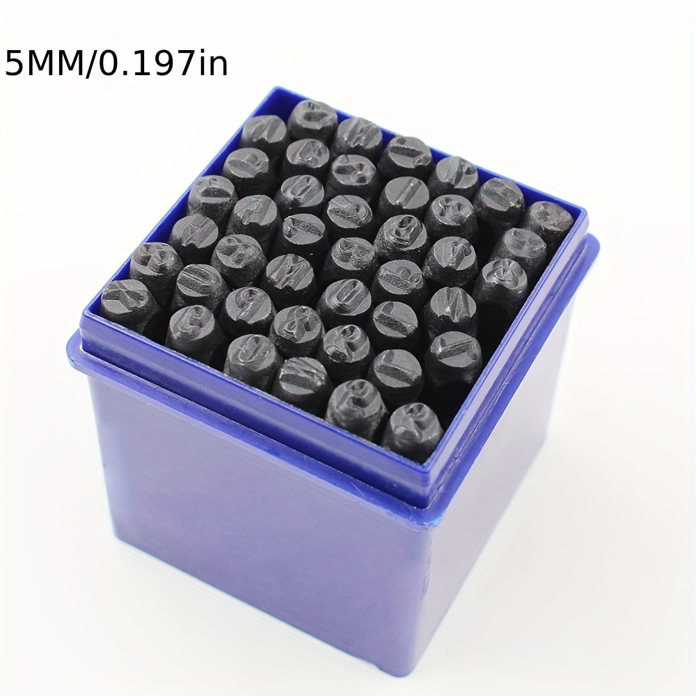 TEMU 36pcs Professional Stamping Tool Set - Steel Number & Letter Punches For , Metal, Wood & Crafts