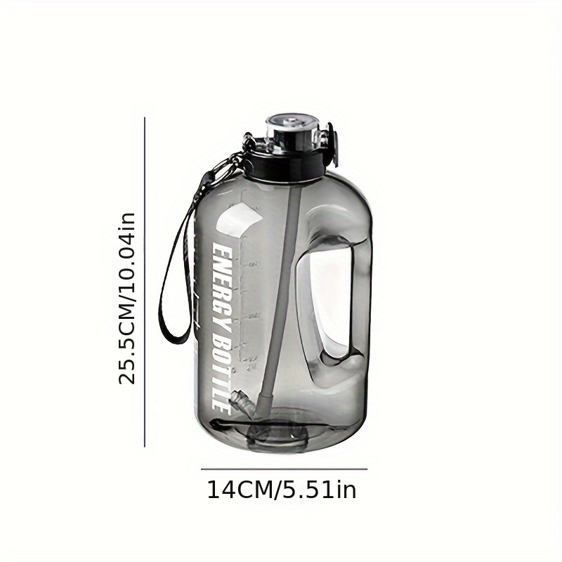 2500ml Large Capacity Sports Water Bottle Leakproof Plastic Water Cup with Straw