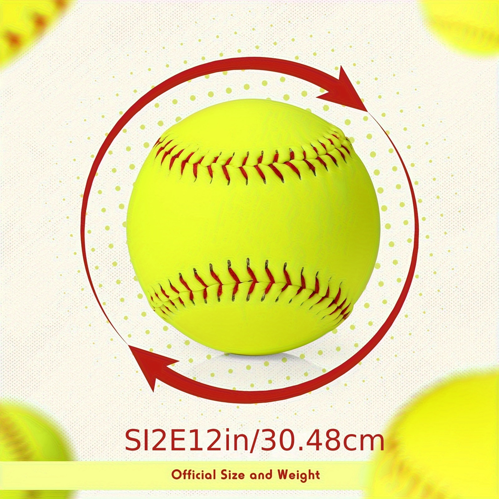 12" Striped Training Softballs (Set Of 2) - - Epic Sports