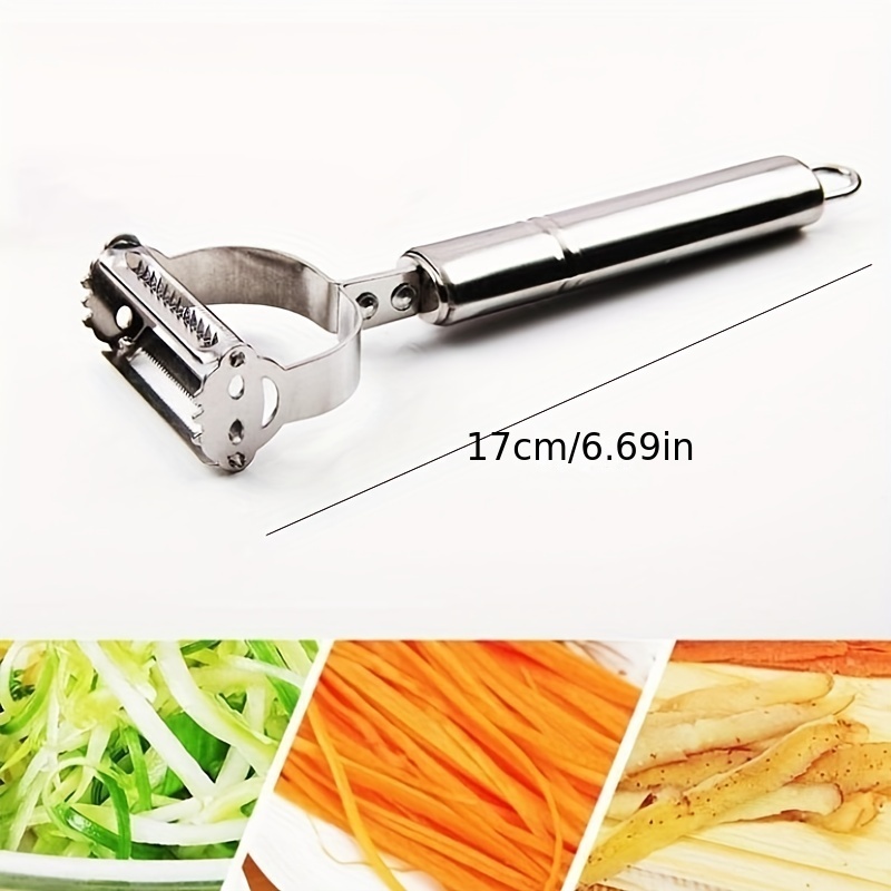 1PCS New Stainless Steel Potato Cucumber Carrot Grater Vegetables Fruit  Peeler Double Planing Grater Kitchen Gadget