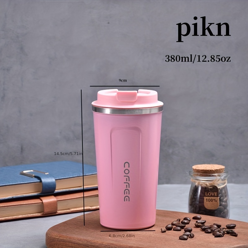 380ml Portable Kids Cute Thermos With Straw 304 Stainless Steel Coffee  Thermos Tumbler Vacuum Flask Thermocup Water Bottle Cups