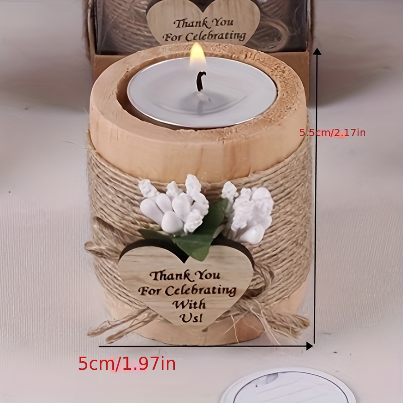 Wooden Cylinder Candle Holders Table Centerpieces Without Temu
