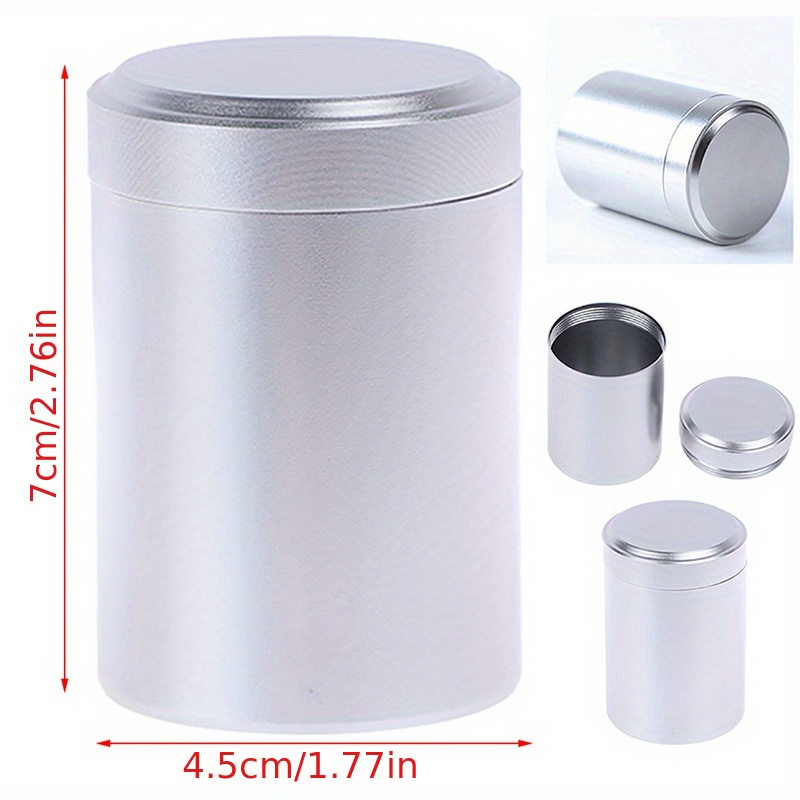 portable stainless steel sealed canister made of titanium aluminum alloy small in size a creative tea packaging box for   details 3