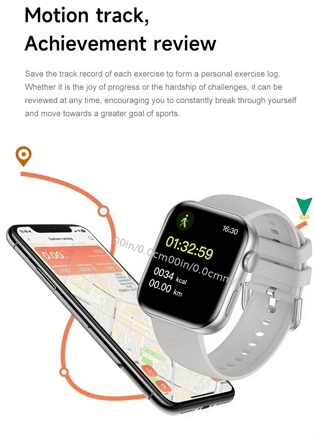 Montre connectée sans fil HD 1,83 pouces 2024, noir pistolet, argent et or rose, cadran personnalisable, tracker GPS SOS Fitness, convient aux hommes et aux femmes_voghion.com