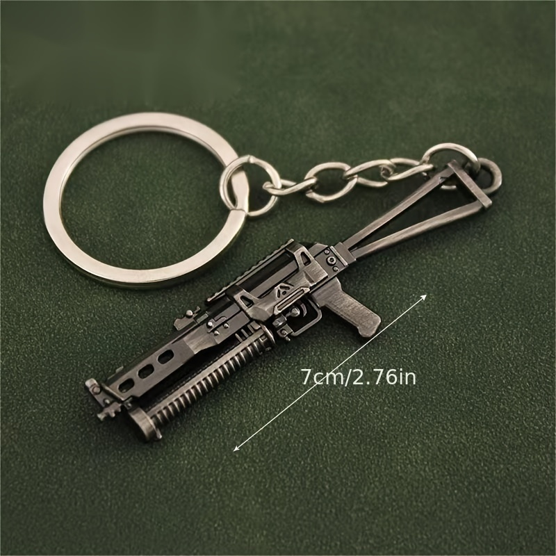 Mini Metal Water Gun Air Gun Keychain Pendant For Men - Temu