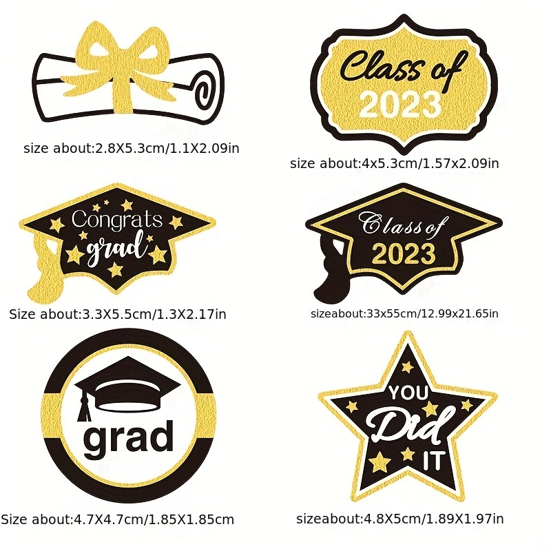 Class Of 2023 Graduation Cake Toppers And Decorations Perfect For ...