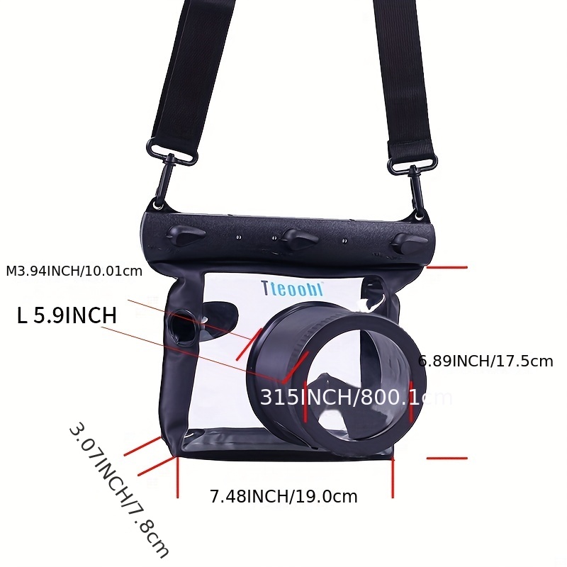 Tteoobl Underwater Diving Waterproof Camera Case Housing Case Dry Bag For  DSLR