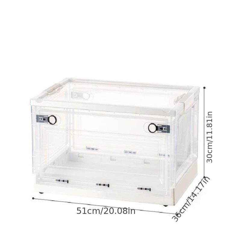 Clear Acrylic Large Storage Bin with Lid and Lock