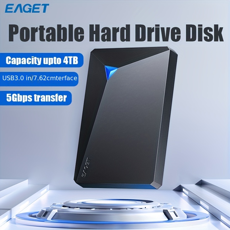 Disque Dur Externe 1to,USB3.0 SATA, Stockage HDD pour PC, Mac