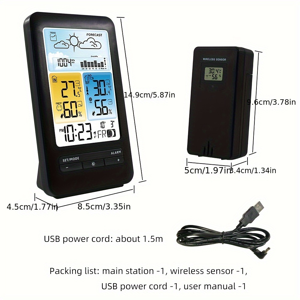 Wireless Digital Indoor Outdoor Thermometer Branded