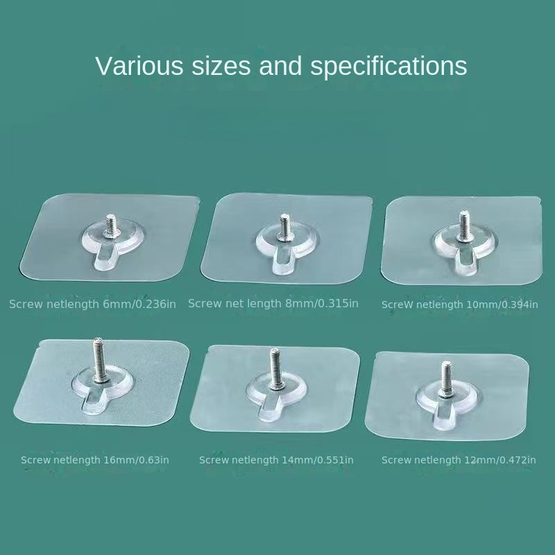 Zorfeter 50 Pcs 11lbs Invisible Nail Screws Wall Hooks No Trace Picture  Hangers Non-Mark Hook Photo Frame Hangers, 30 x 15mm