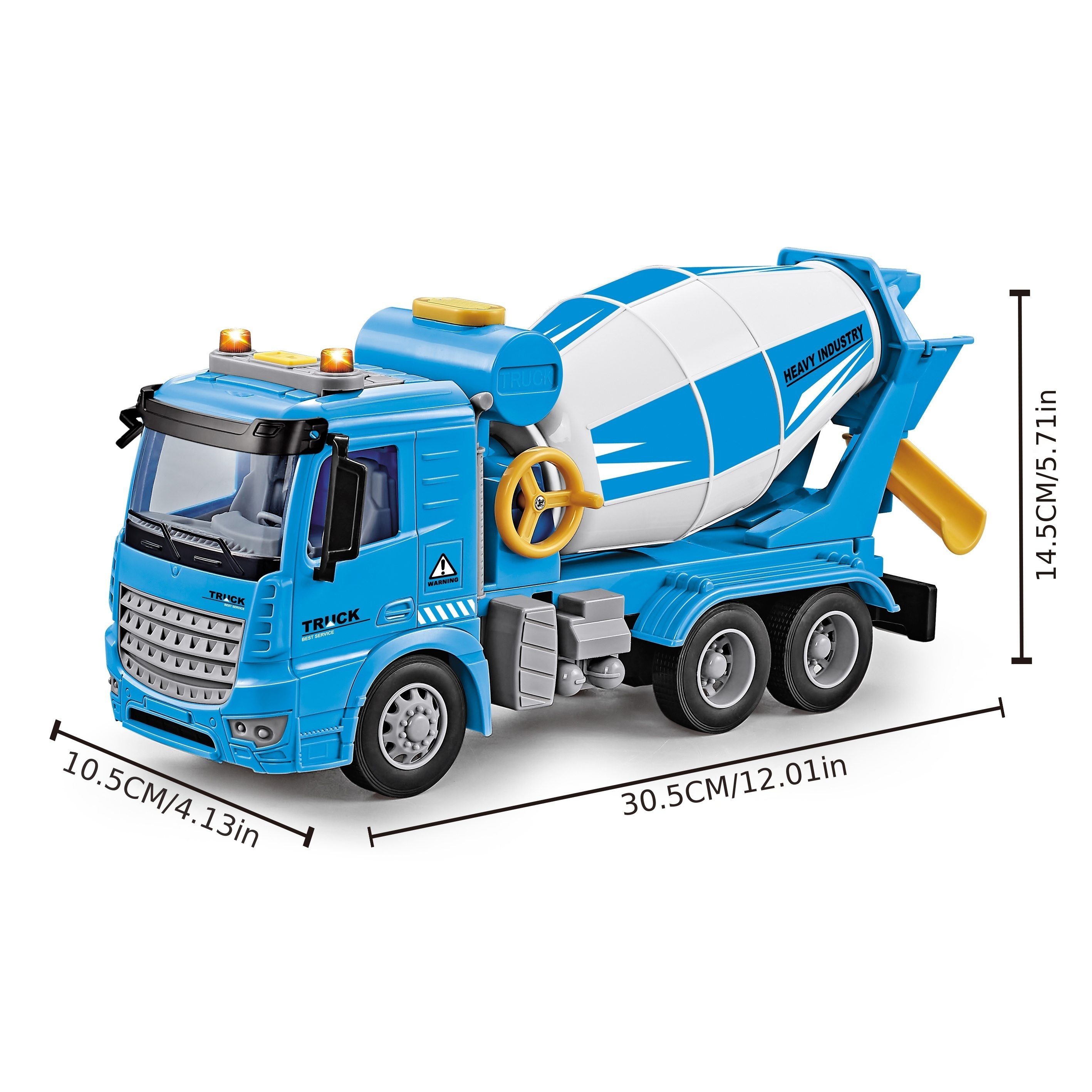 1:18 Modèle de camion agité Simulation Bétonnière Camion Garçon