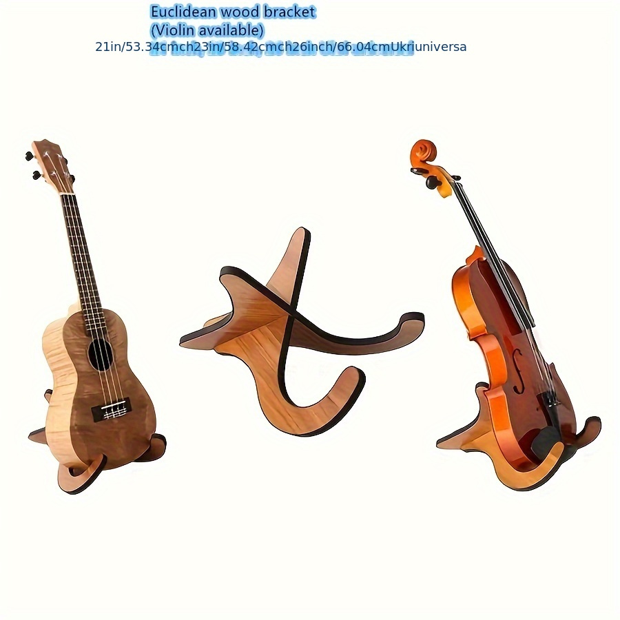 Wooden Ukulele Shelf Violin Folding Stand Guitar Holder X - Temu