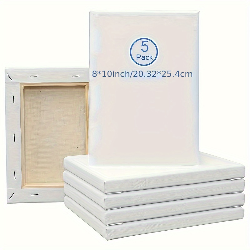 5pcs Premium Canvas Panels - Versatile Painting Surface Foracrylics, Oils & Watercolors - For Artists & Hobbyists