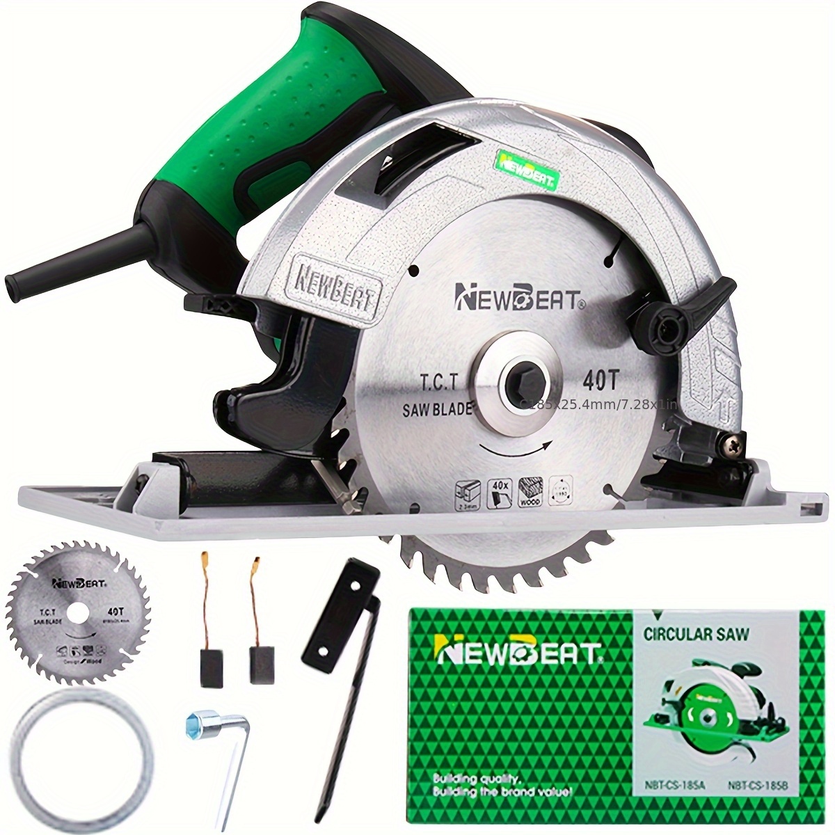 TEMU Circular Saw, Portable Electric Saw, Suitable For Cutting Wood, Soft Metals, And Plastics.