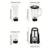 1pc electric blender powerful motor mixer electric grinder food processor vegetable chopper for shakes and smoothies kitchenware kitchen accessories kitchen stuff small kitchen appliance details 2