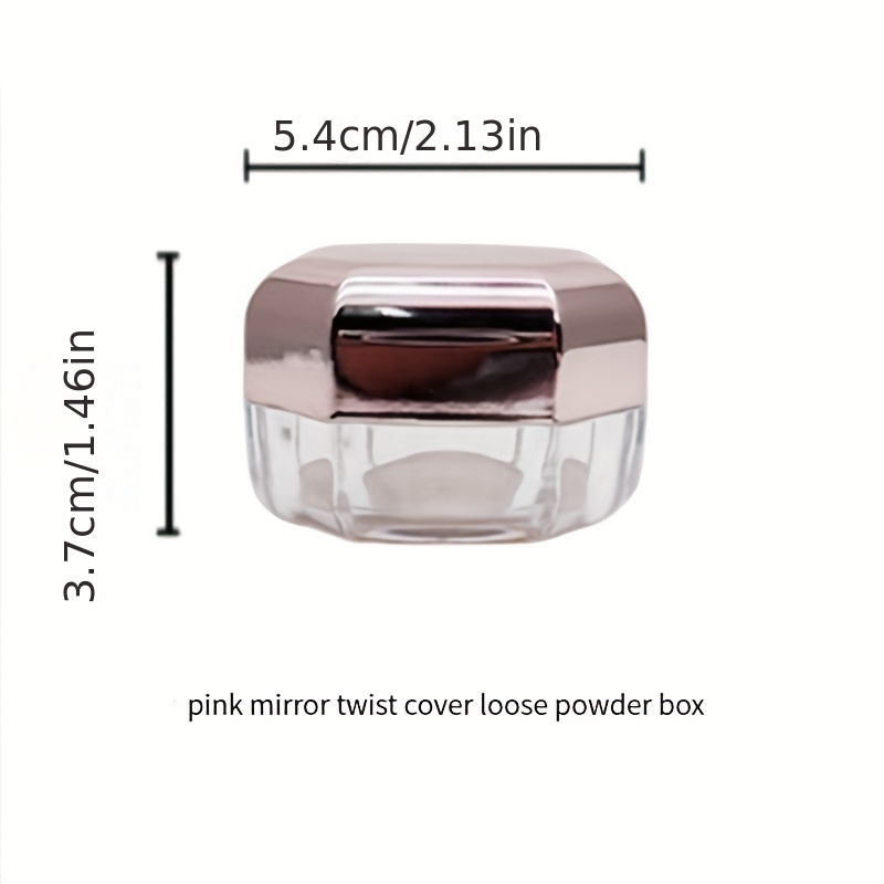 Refillable Makeup Powder Box, Container, Portable Makeup Powder Container  With Puff, Sifter Lids, Powder Container For Home, Travel, Travel Essential  - Temu