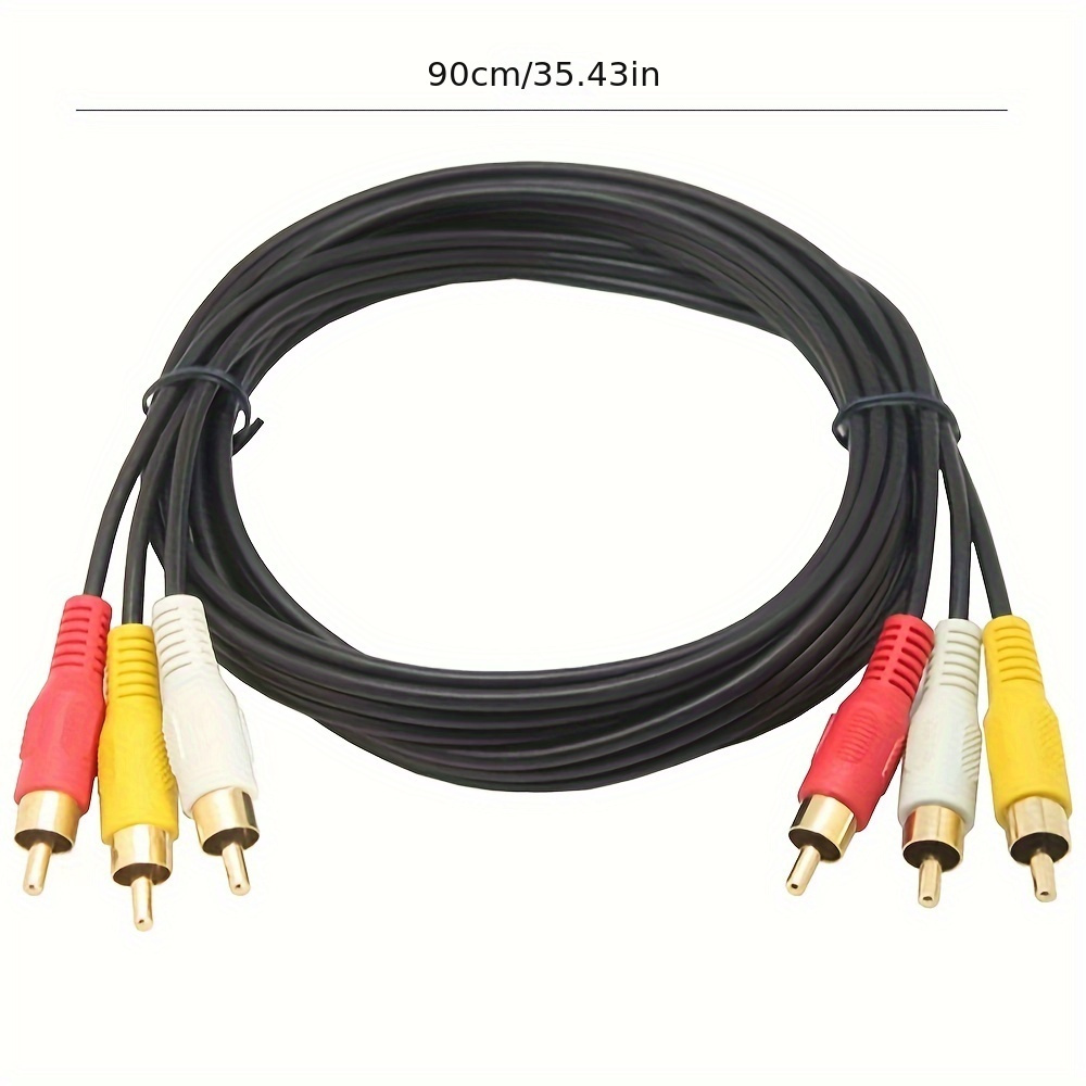 Cable Rca 3 Rca A 3 Rca Macho 1,5 Metros Audio Y Video